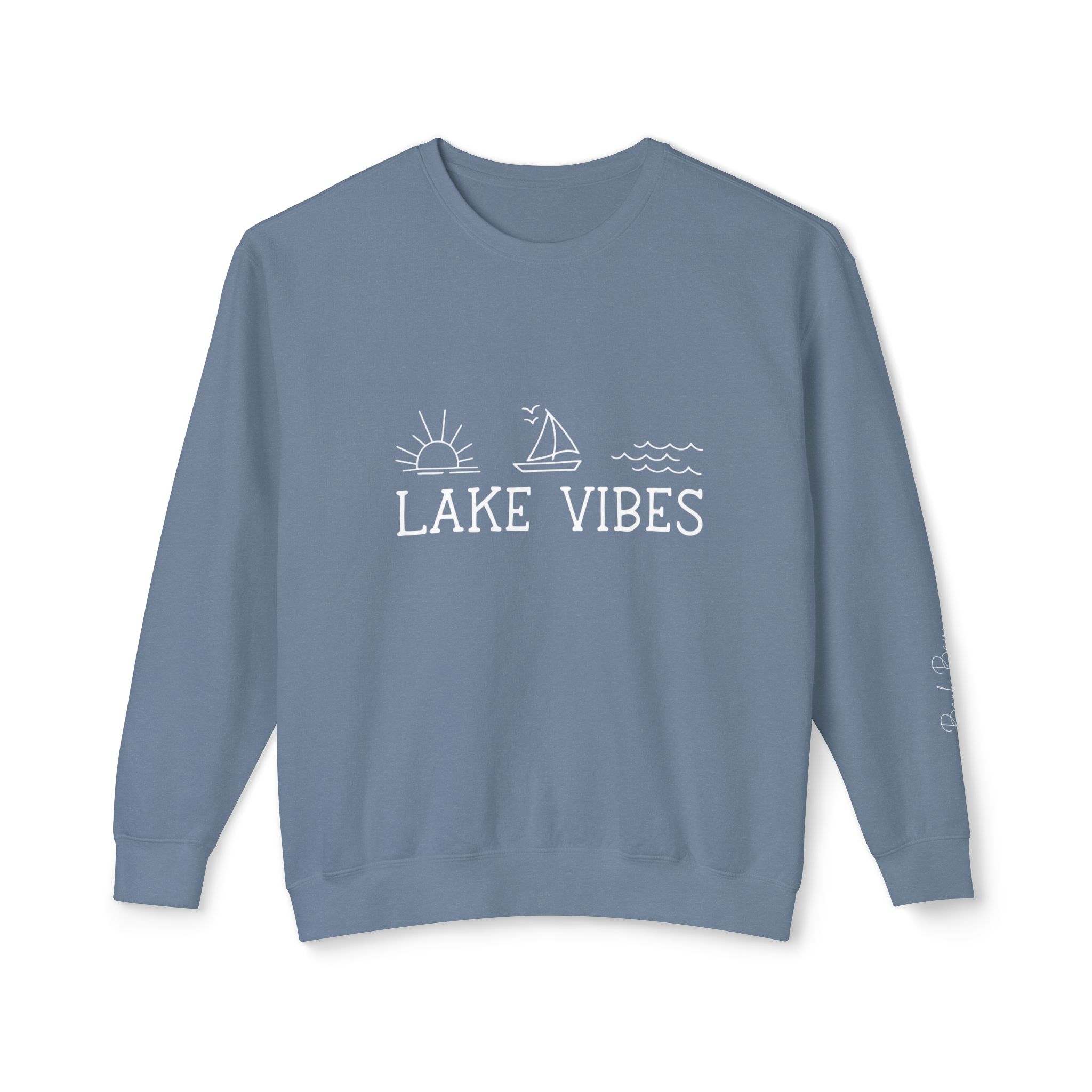 Lake Vibes Unisex Crewneck Sweatshirt – Signature Back Bay Edit 1 Lake Vibes Crewneck Sweatshirt