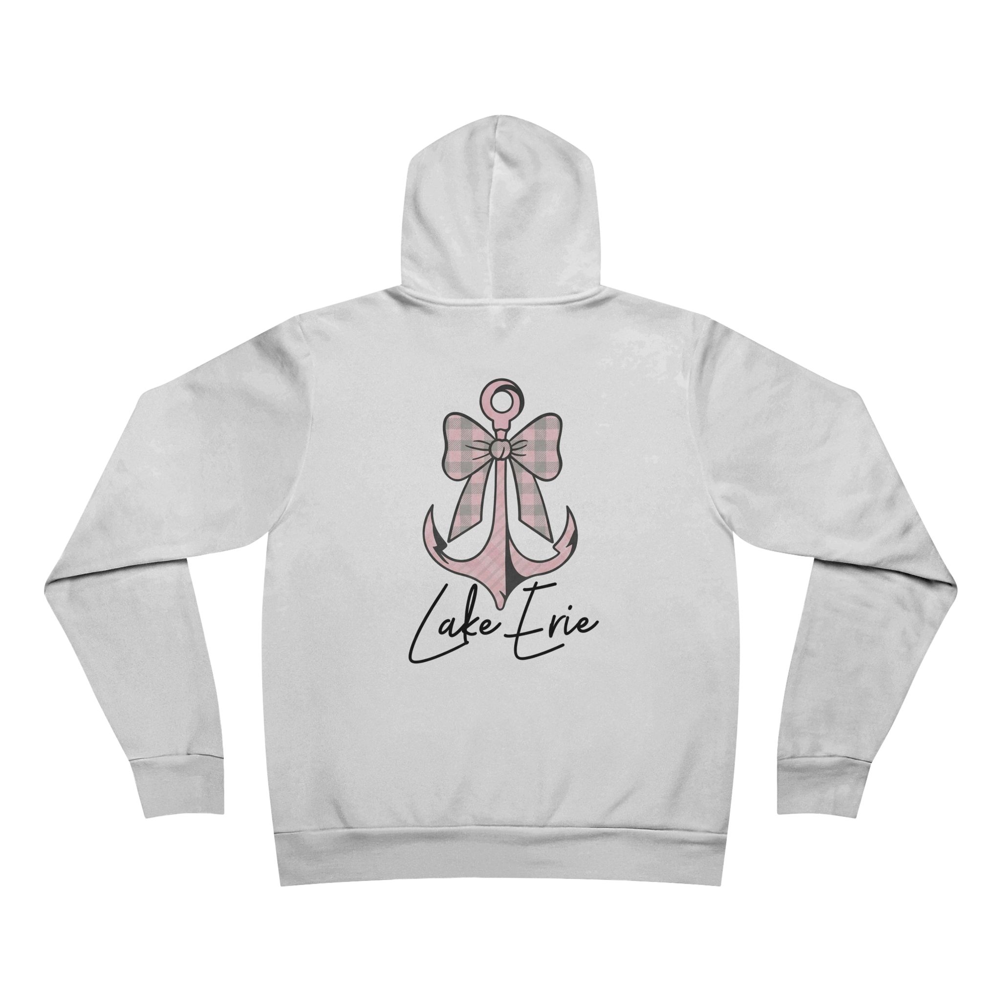 Lake Erie Anchor Hoodie — Pink Bow Nautical Pullover - Back Bay Edit 2 Lake Erie Anchor Hoodie, Pink Bow