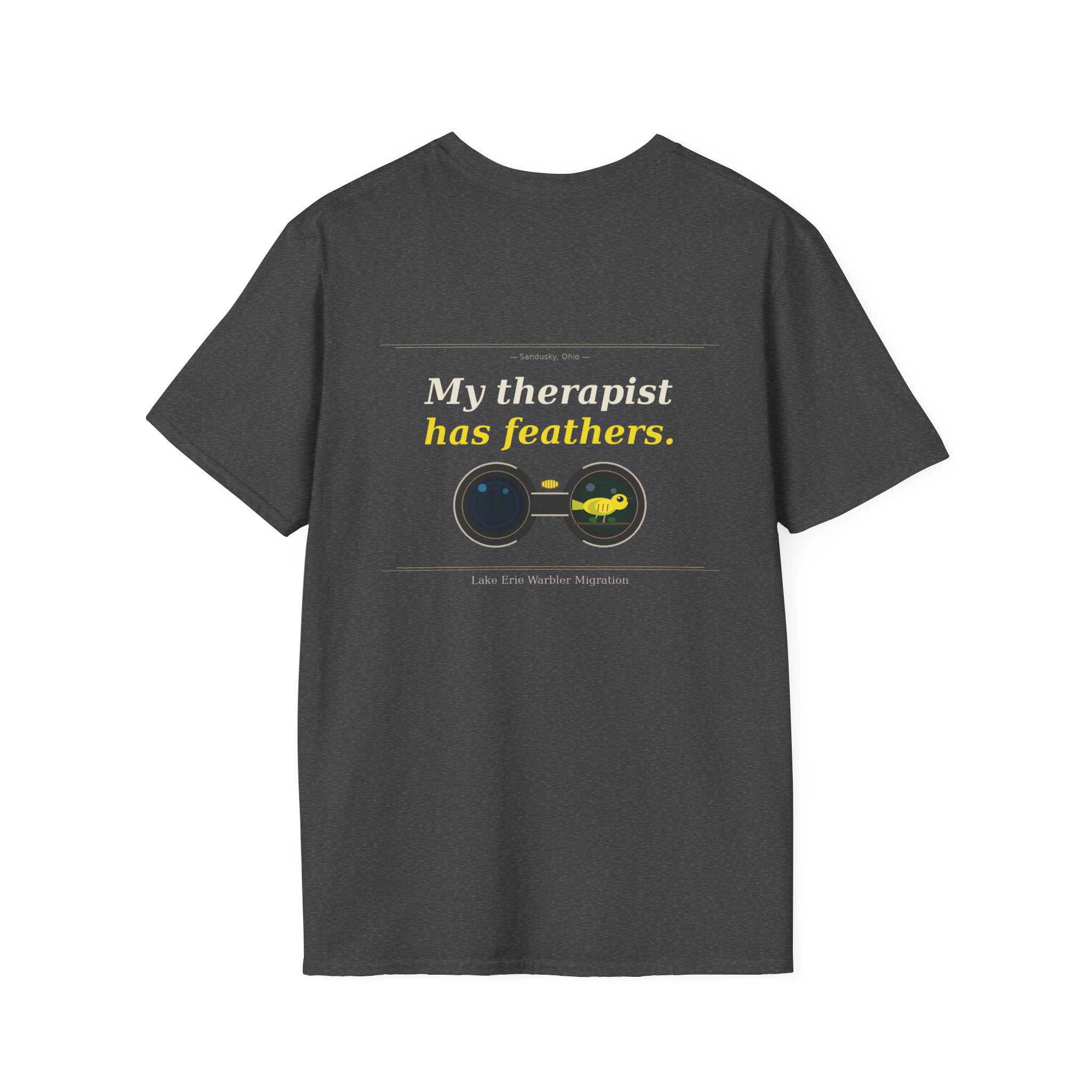 T-Shirt - 'My Therapist Has Feathers' Graphic Tee 1 My Therapist Has Feathers Tee