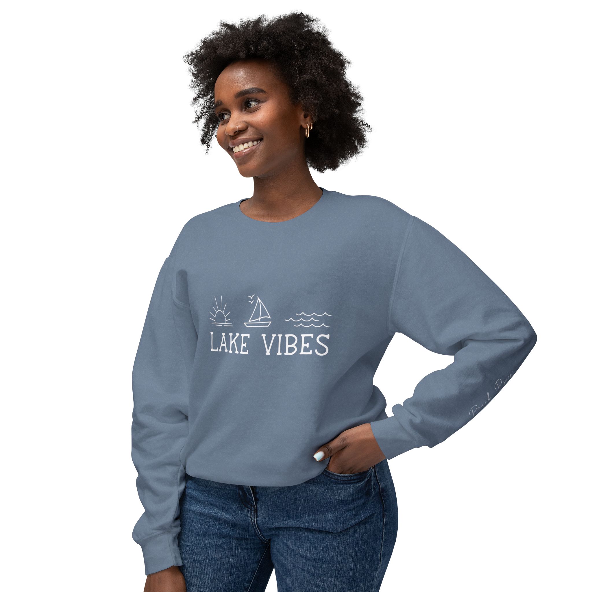 Lake Vibes Unisex Crewneck Sweatshirt – Signature Back Bay Edit 3 Lake Vibes Crewneck Sweatshirt