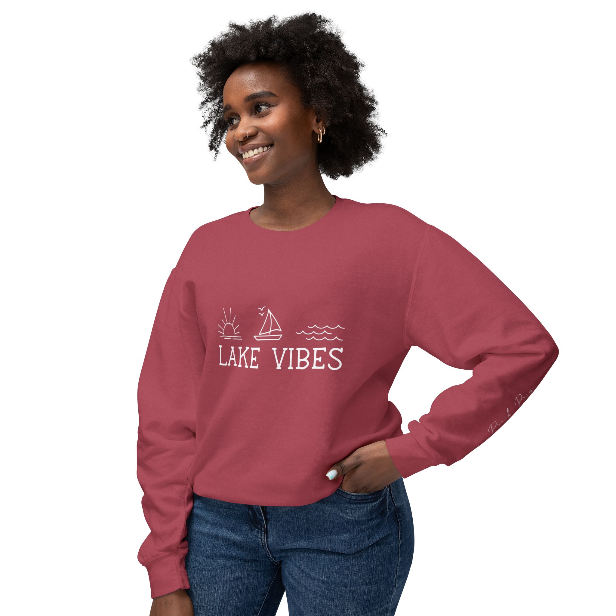 Lake Vibes Unisex Crewneck Sweatshirt – Signature Back Bay Edit 7 Lake Vibes Crewneck Sweatshirt