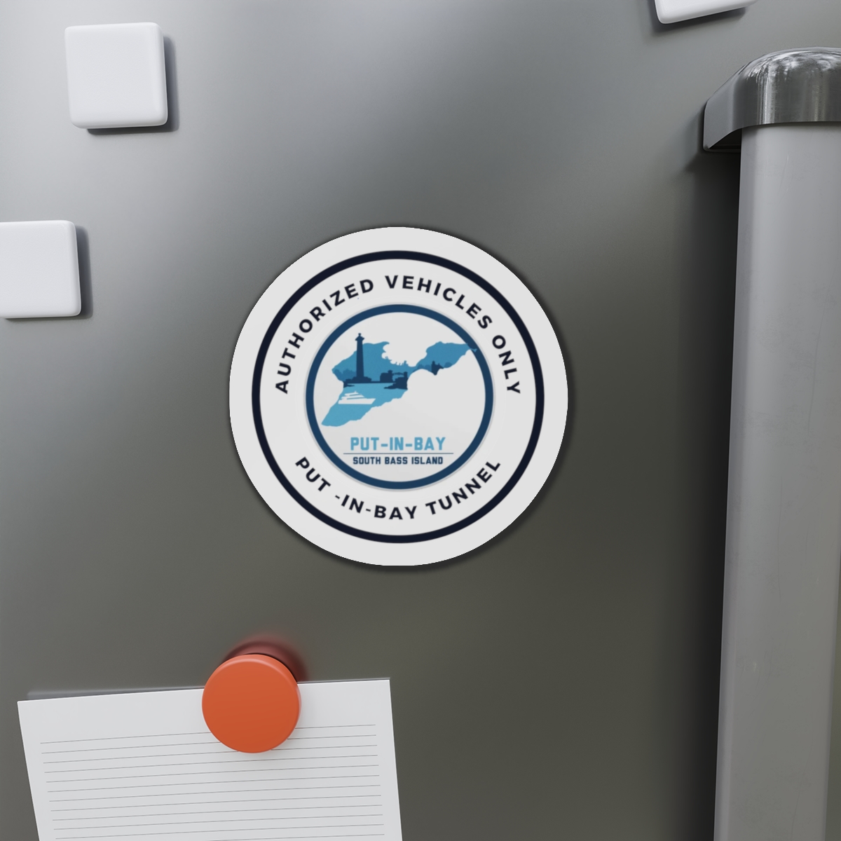 Put-in-Bay Tunnel "Authorized Vehicle Only" Pass Car Magnet 3 Put-in-Bay Tunnel Pass Car Magnet