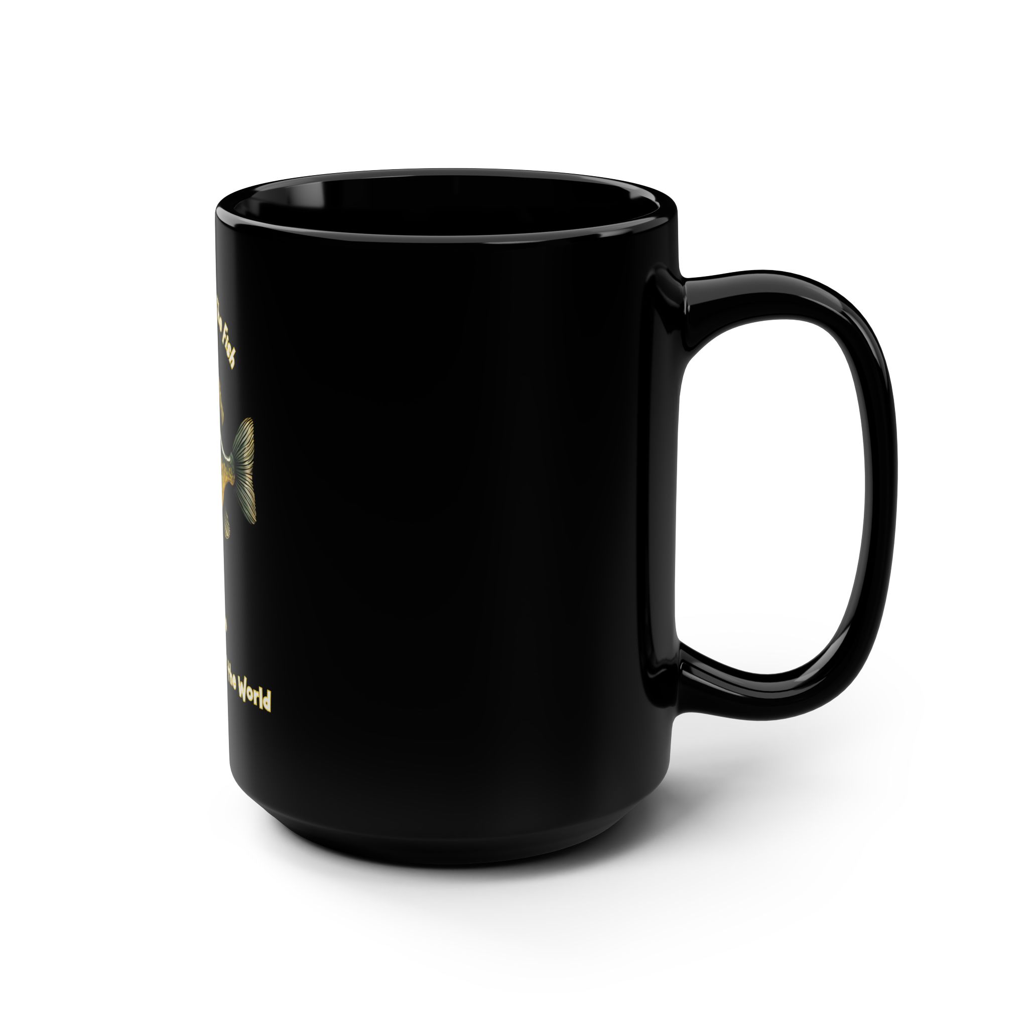 Mug – "WTF Where's The Fish" Lake Erie Walleye Capital Black Coffee Mug 15oz 2 WTF Where's The Fish Walleye Mug