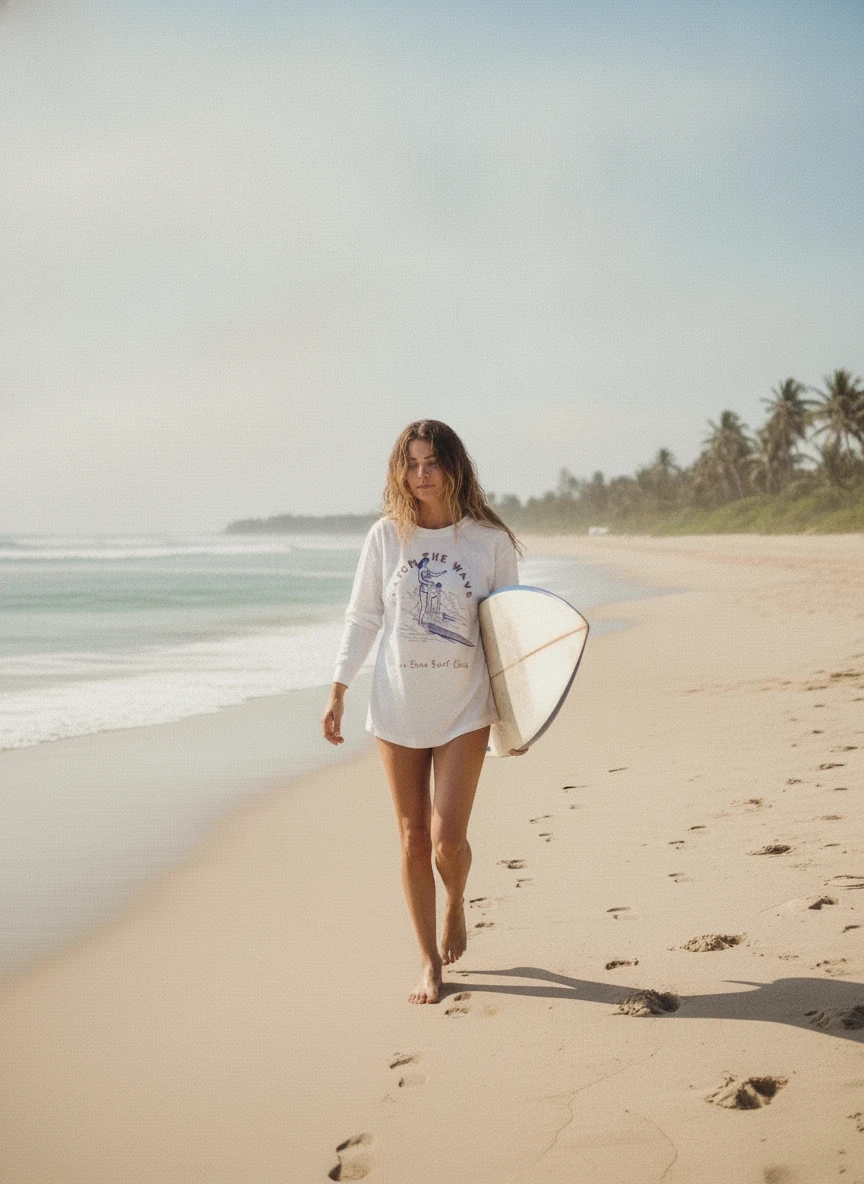 Catch the Wave - Rash Guard- UV Shirt — Lake Erie Surf Club 4 Catch the Wave - Rash Guard- UV Shirt — Lake Erie Surf Club - Image 4