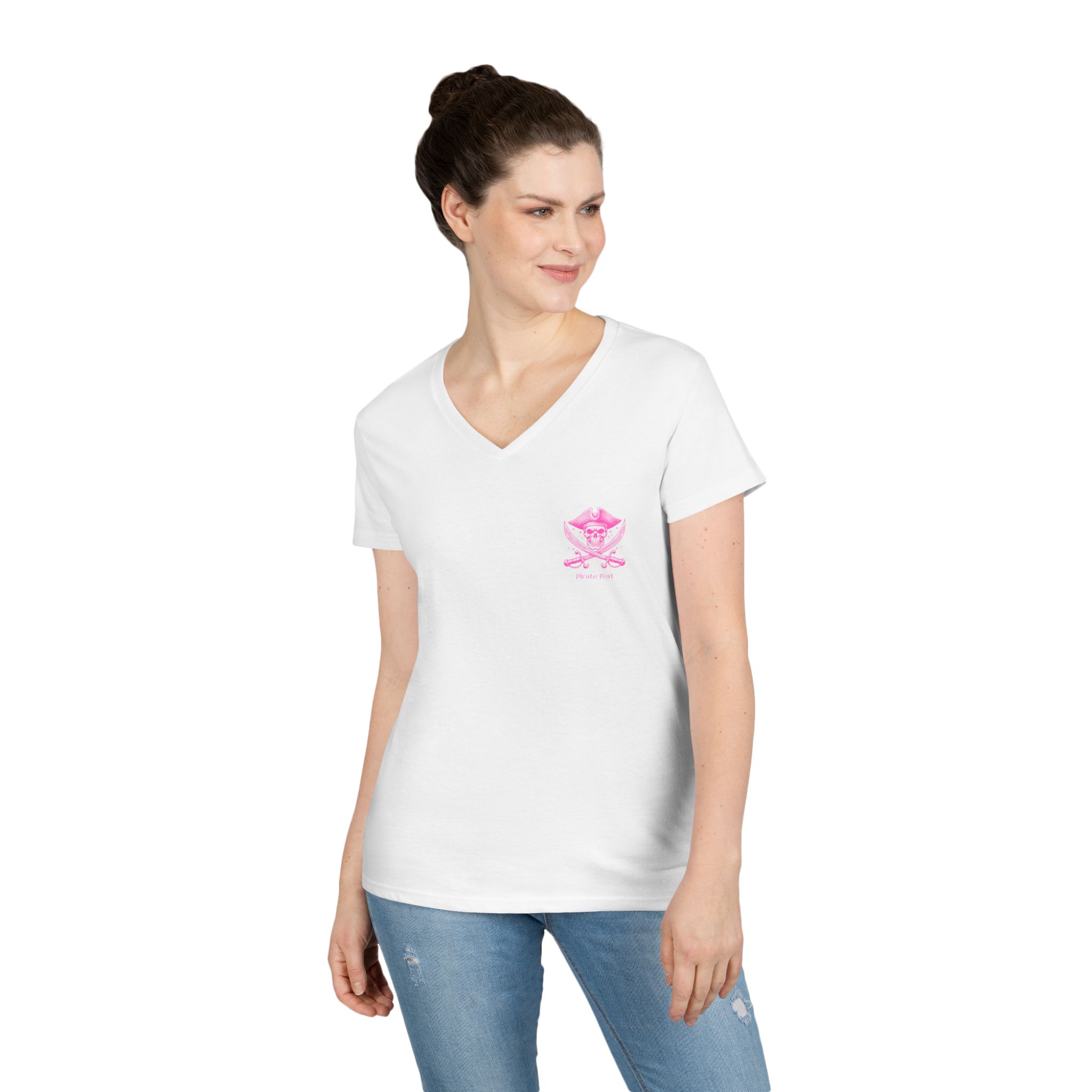 Lake Erie Loot Crew Pirate Fest V-Neck Tee 3 Loot Crew Pirate Fest V-Neck Tee