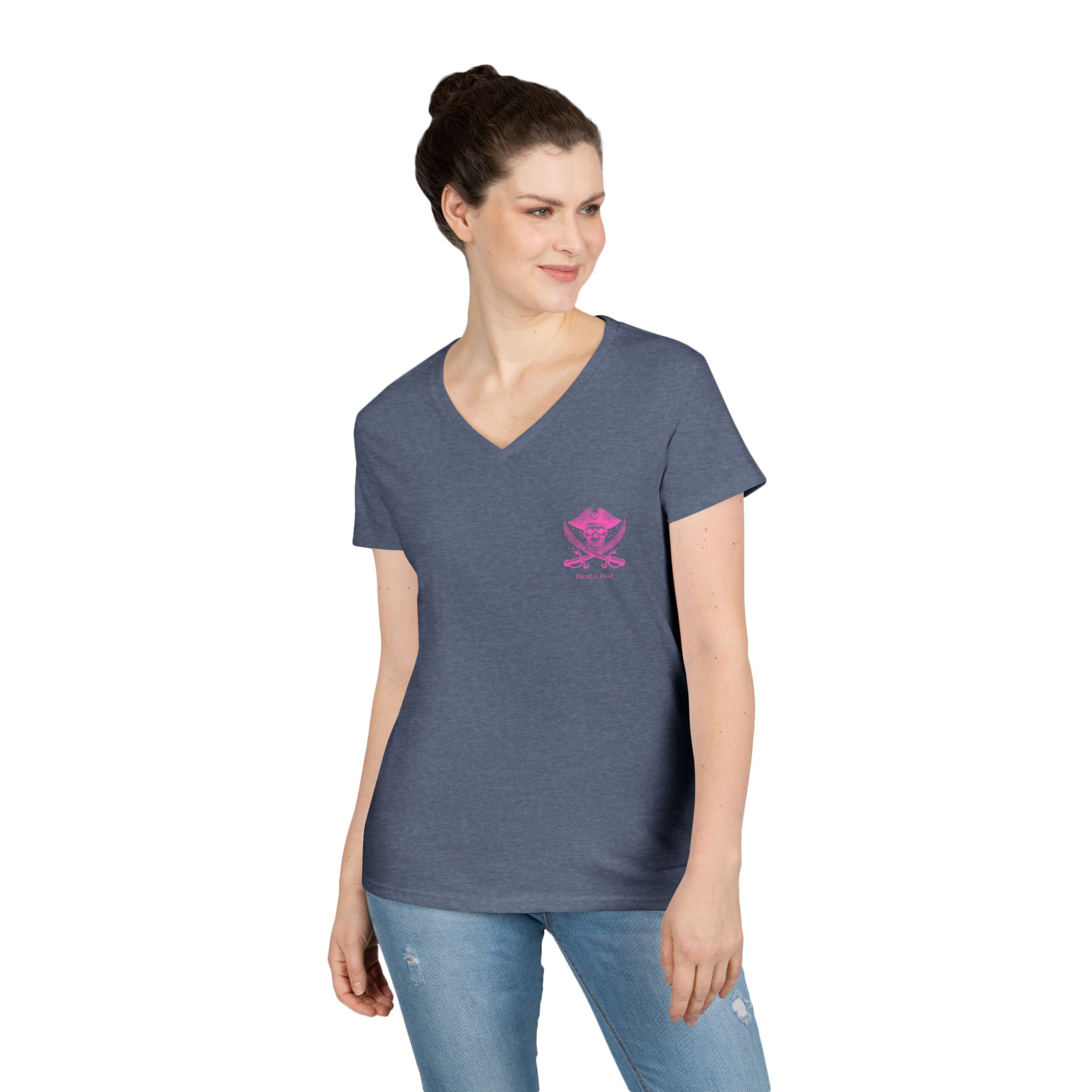 Lake Erie Loot Crew Pirate Fest V-Neck Tee 12 Loot Crew Pirate Fest V-Neck Tee