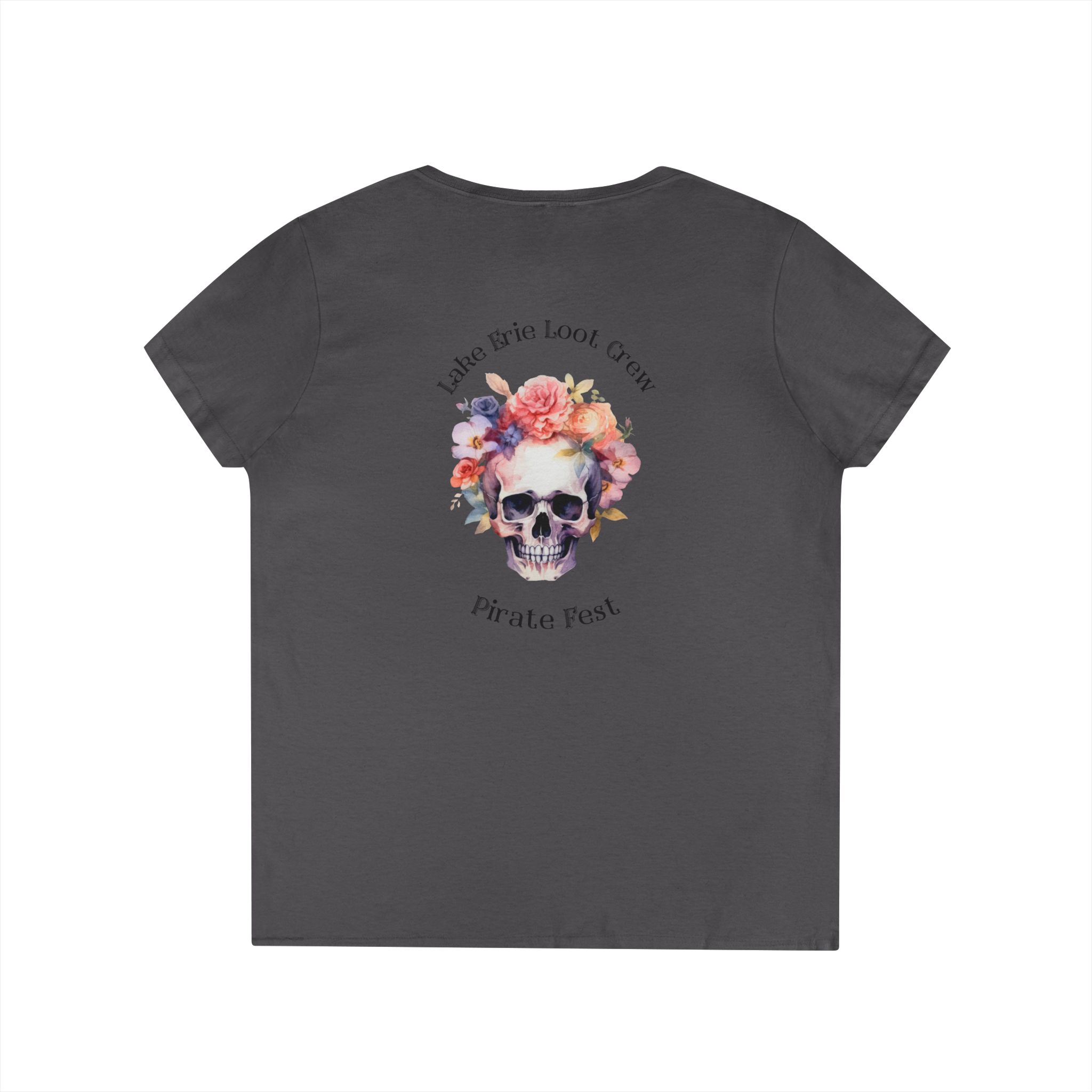 Lake Erie Loot Crew Pirate Fest V-Neck Tee 8 Loot Crew Pirate Fest V-Neck Tee