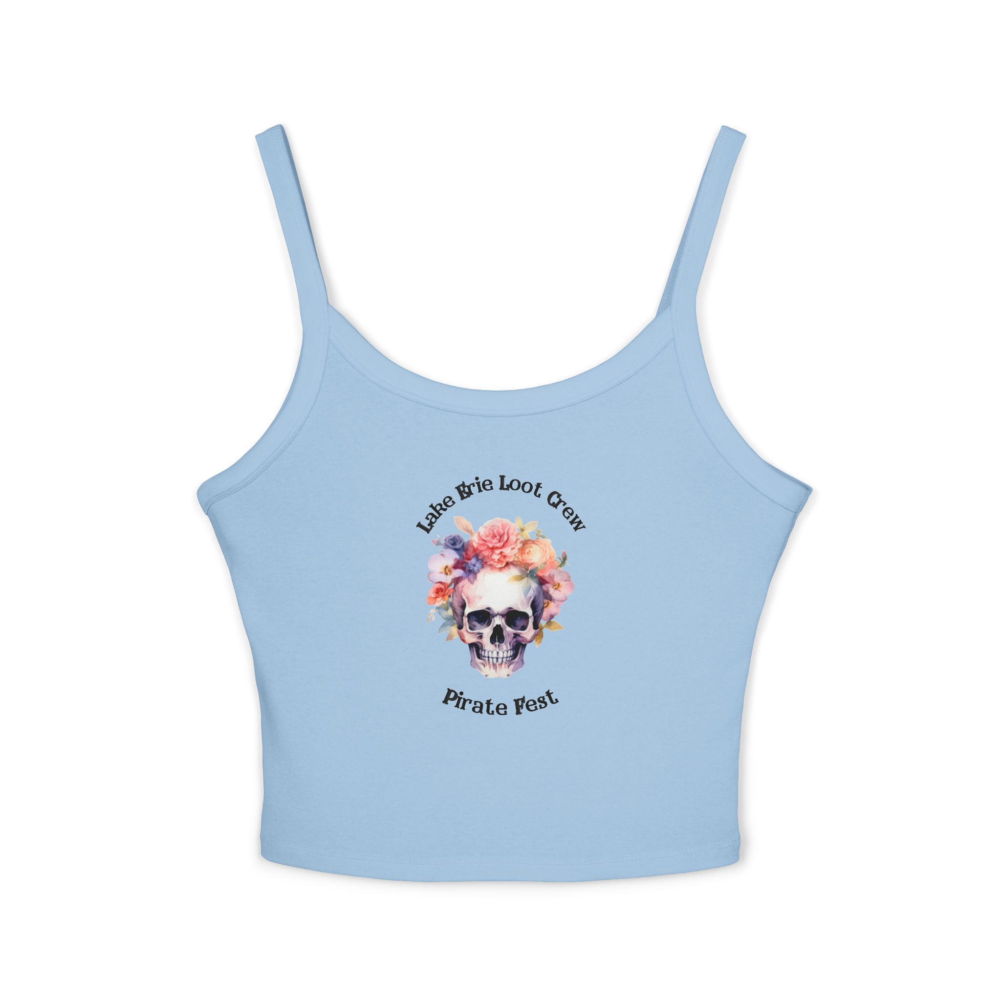 "Lake Erie Loot Crew" Women's Spaghetti Strap Pirate Fest Tank Top 5 Lake Erie Loot Crew Pirate Fest Tank