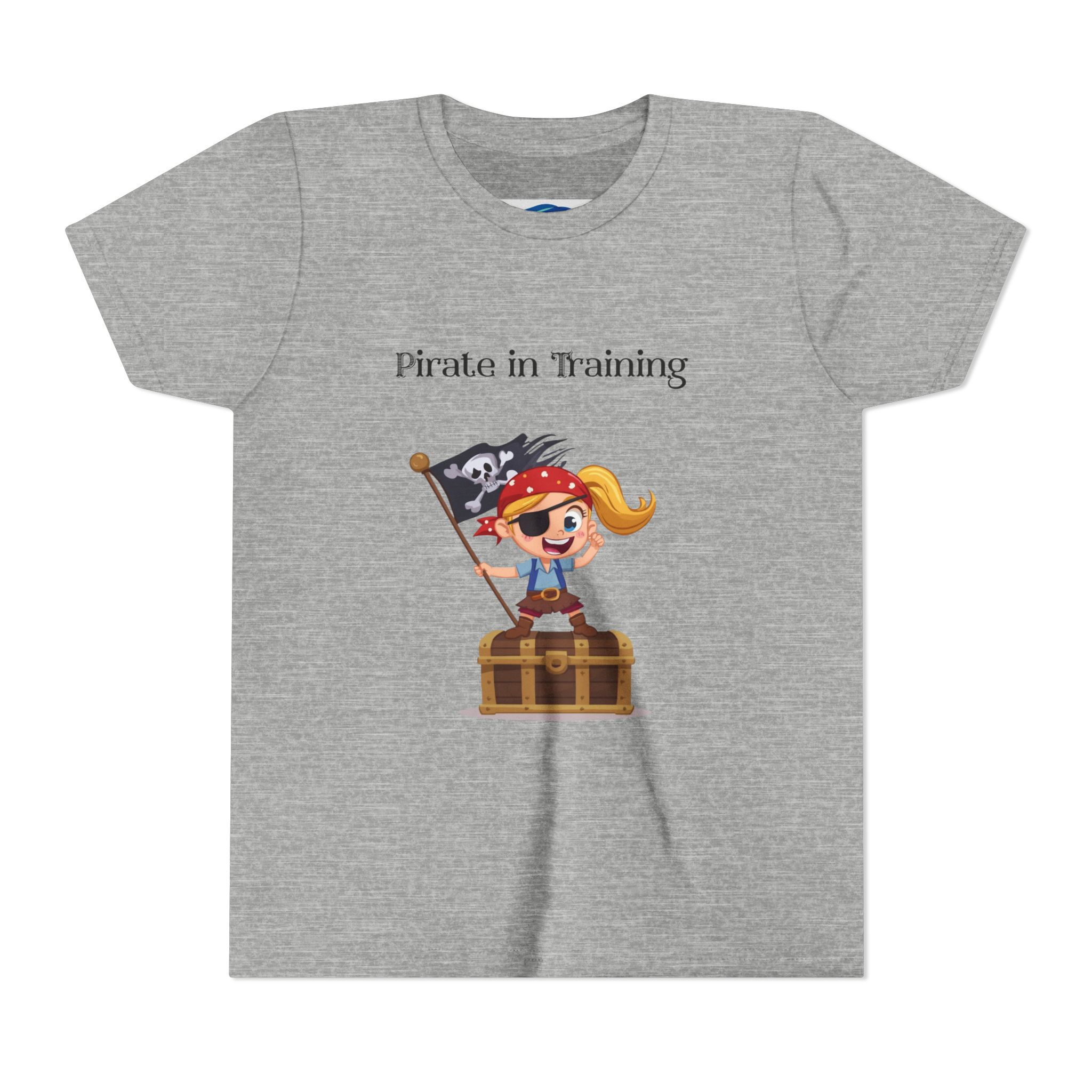 Youth Girl "Pirate in Training" Kids Pirate Graphic Shirt 3 Youth Girl Pirate in Training Tee