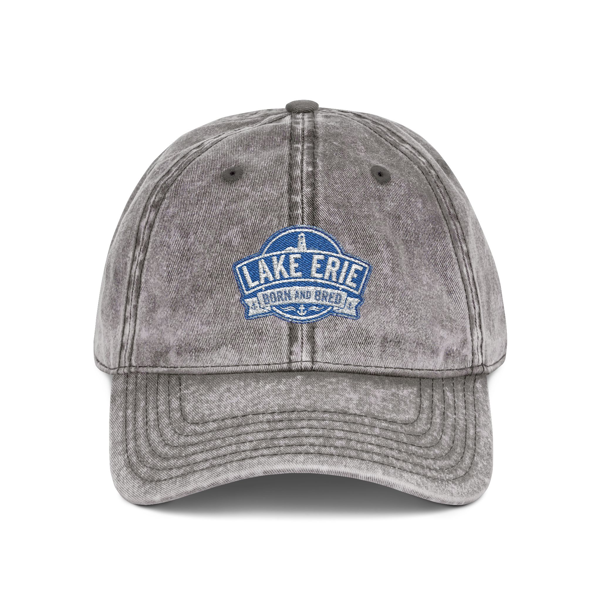 Vintage Embroidered Cap — Lake Erie Born and Bred 7 Lake Erie Born and Bred Cap