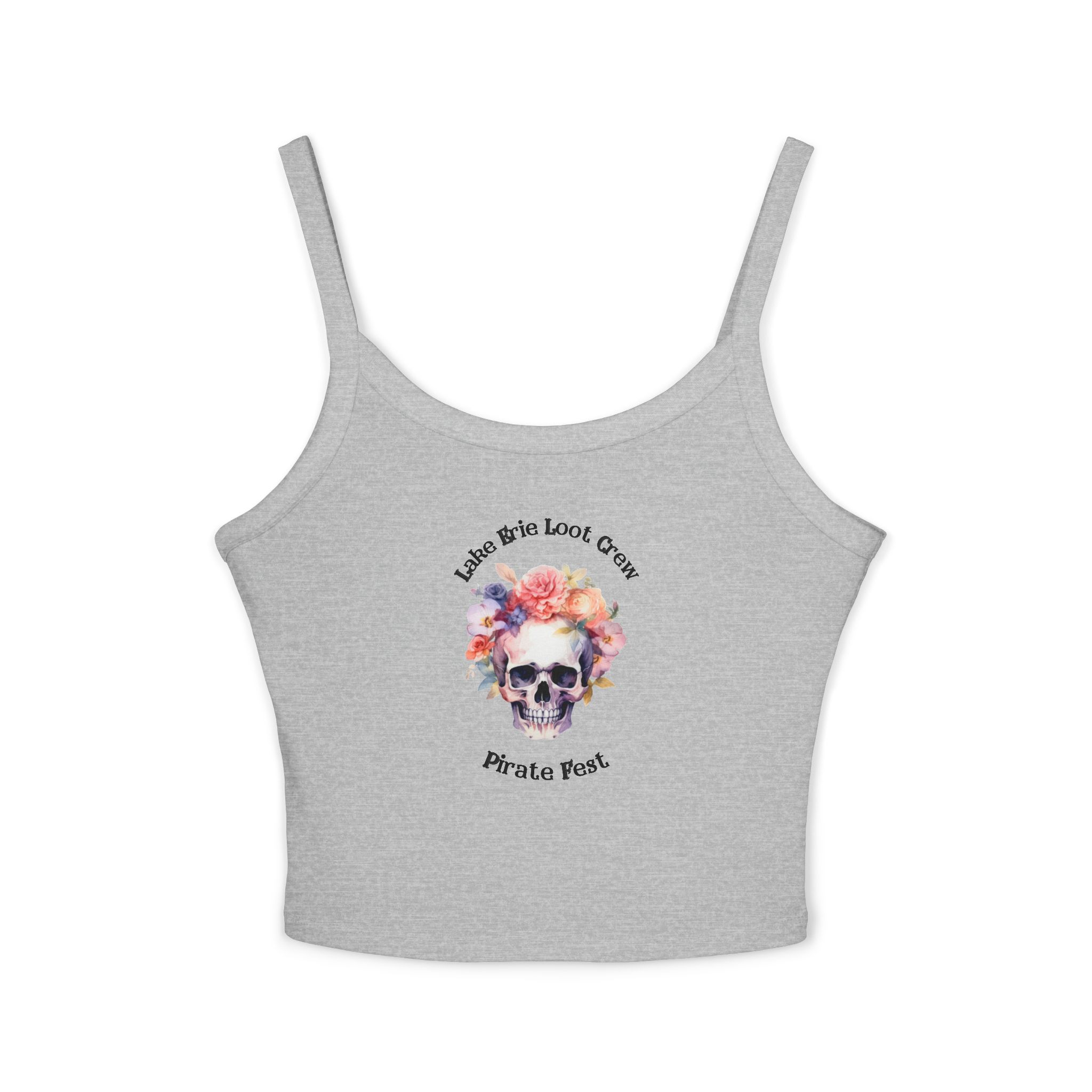 "Lake Erie Loot Crew" Women's Spaghetti Strap Pirate Fest Tank Top 9 Lake Erie Loot Crew Pirate Fest Tank