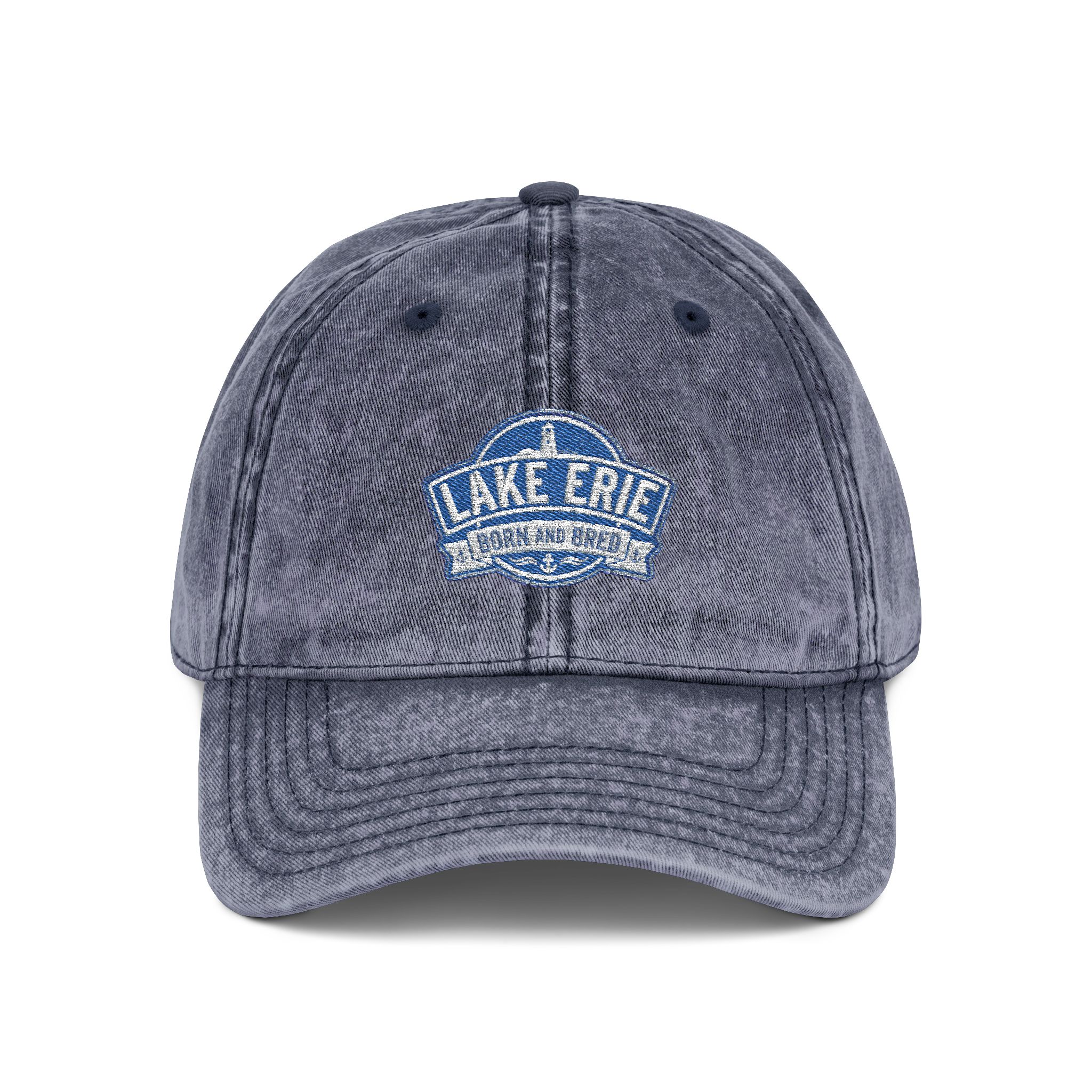 Vintage Embroidered Cap — Lake Erie Born and Bred 4 Lake Erie Born and Bred Cap