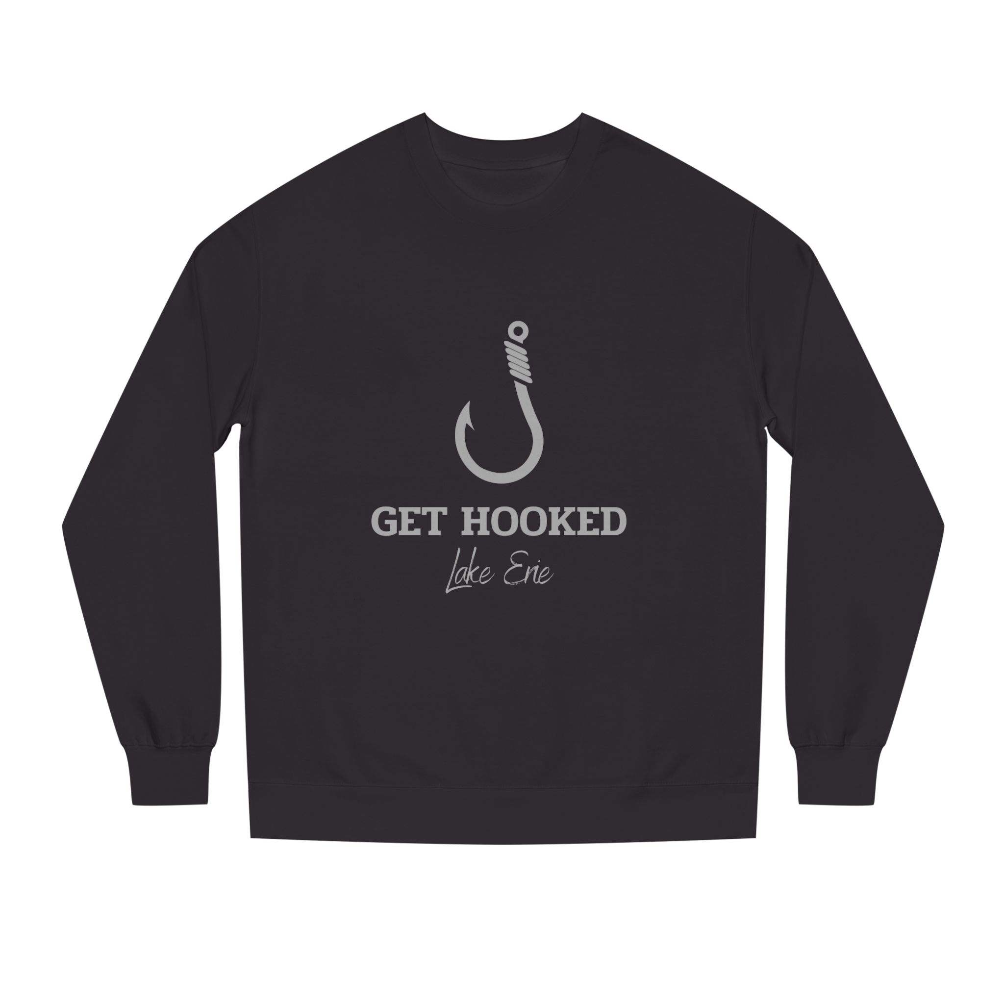Get Hooked Lake Erie Sweatshirt — Fishing Graphic Crewneck 1 Get Hooked Lake Erie Crewneck