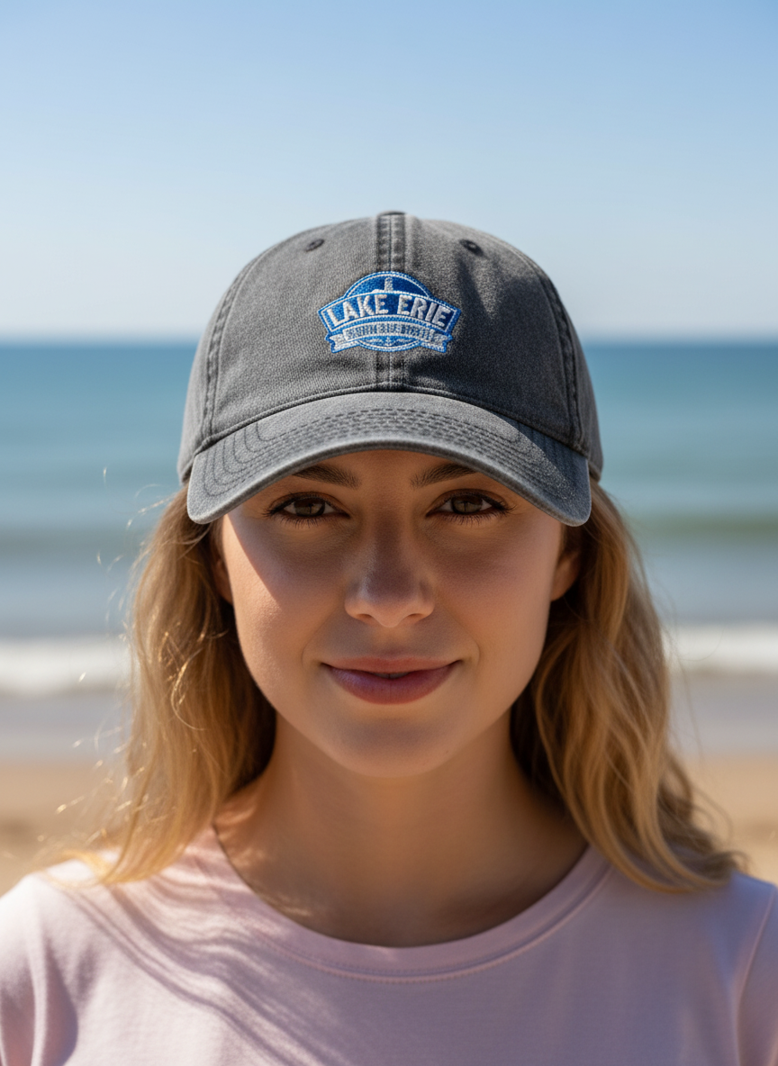 Vintage Embroidered Cap — Lake Erie Born and Bred 1 Lake Erie Born and Bred Cap