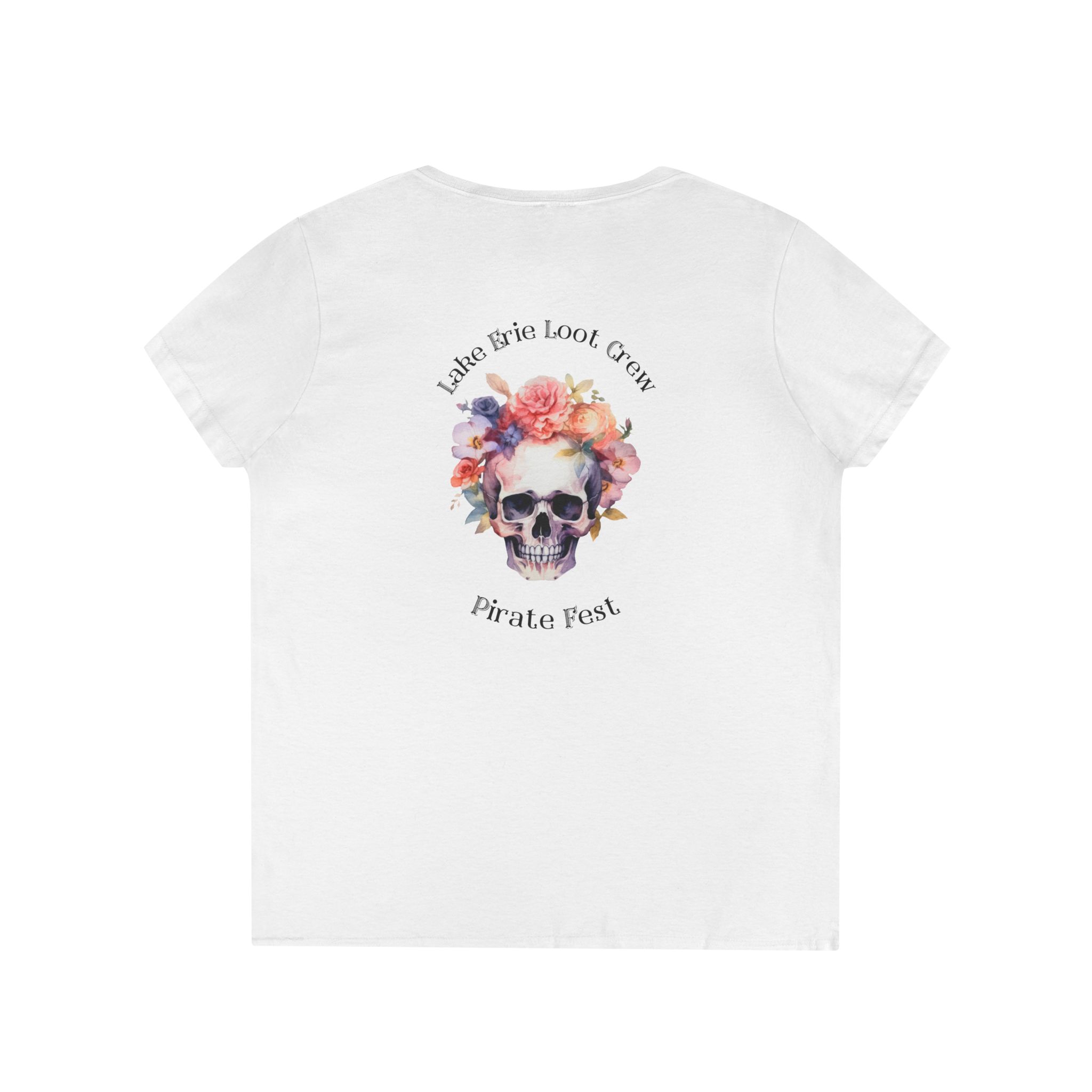 Lake Erie Loot Crew Pirate Fest V-Neck Tee 2 Loot Crew Pirate Fest V-Neck Tee