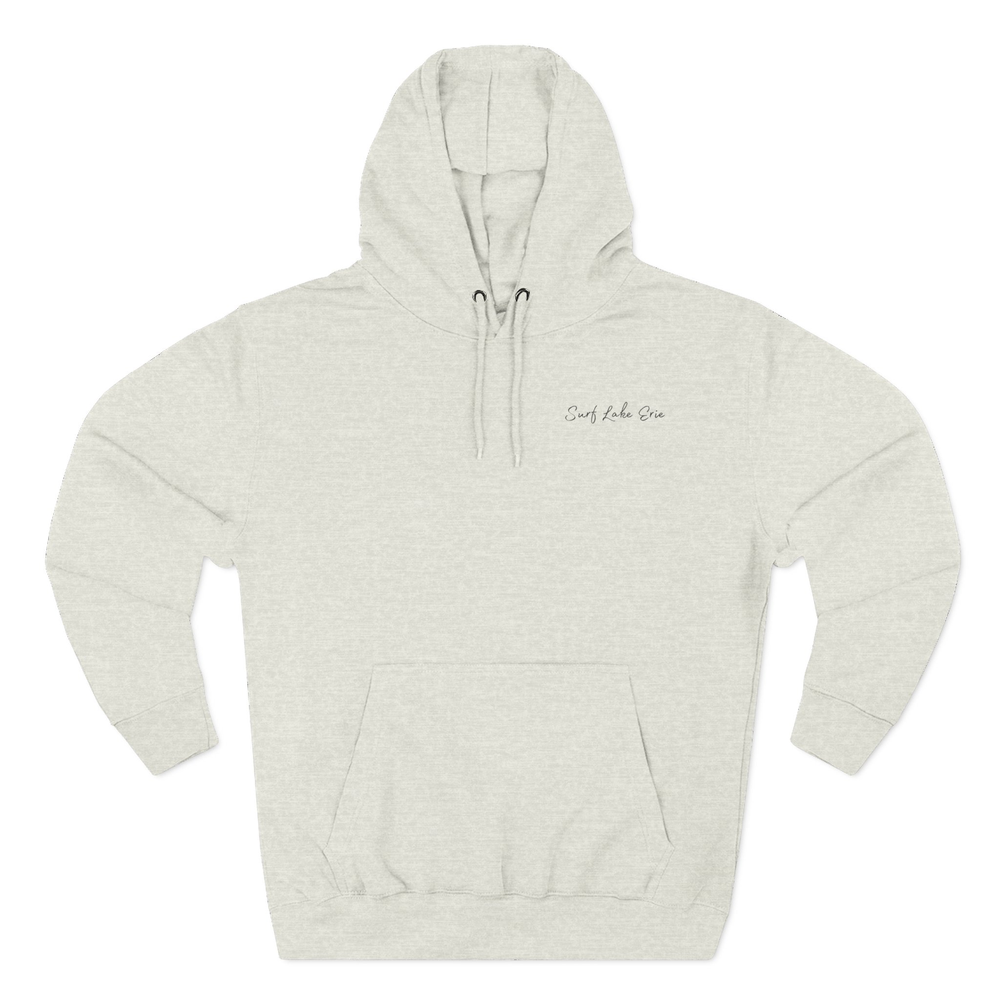 Surf With Passion-Lake Erie Surf Club Three-Panel Fleece Hoodie 4 Surf Club Three-Panel Fleece Hoodie