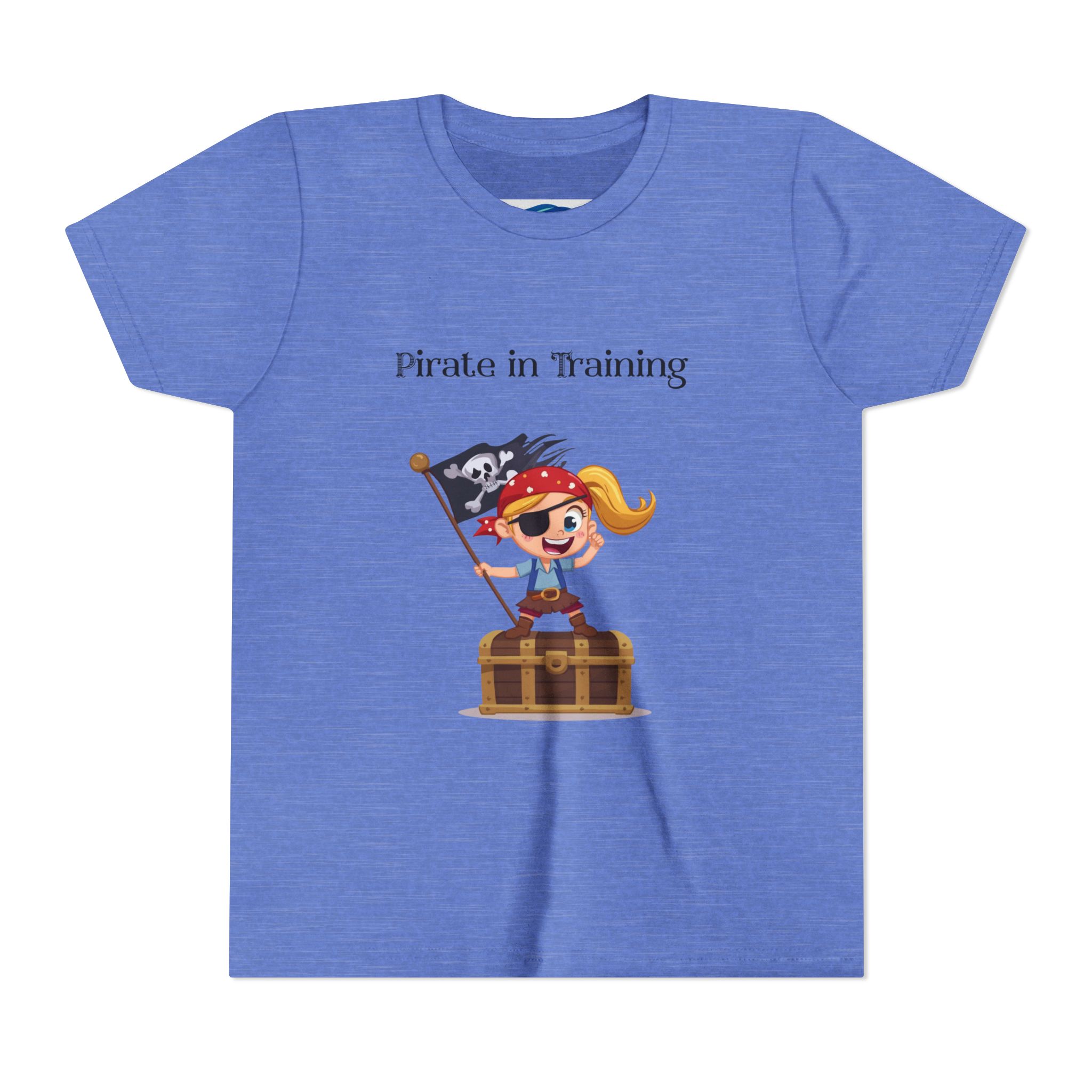 Youth Girl "Pirate in Training" Kids Pirate Graphic Shirt 5 Youth Girl Pirate in Training Tee