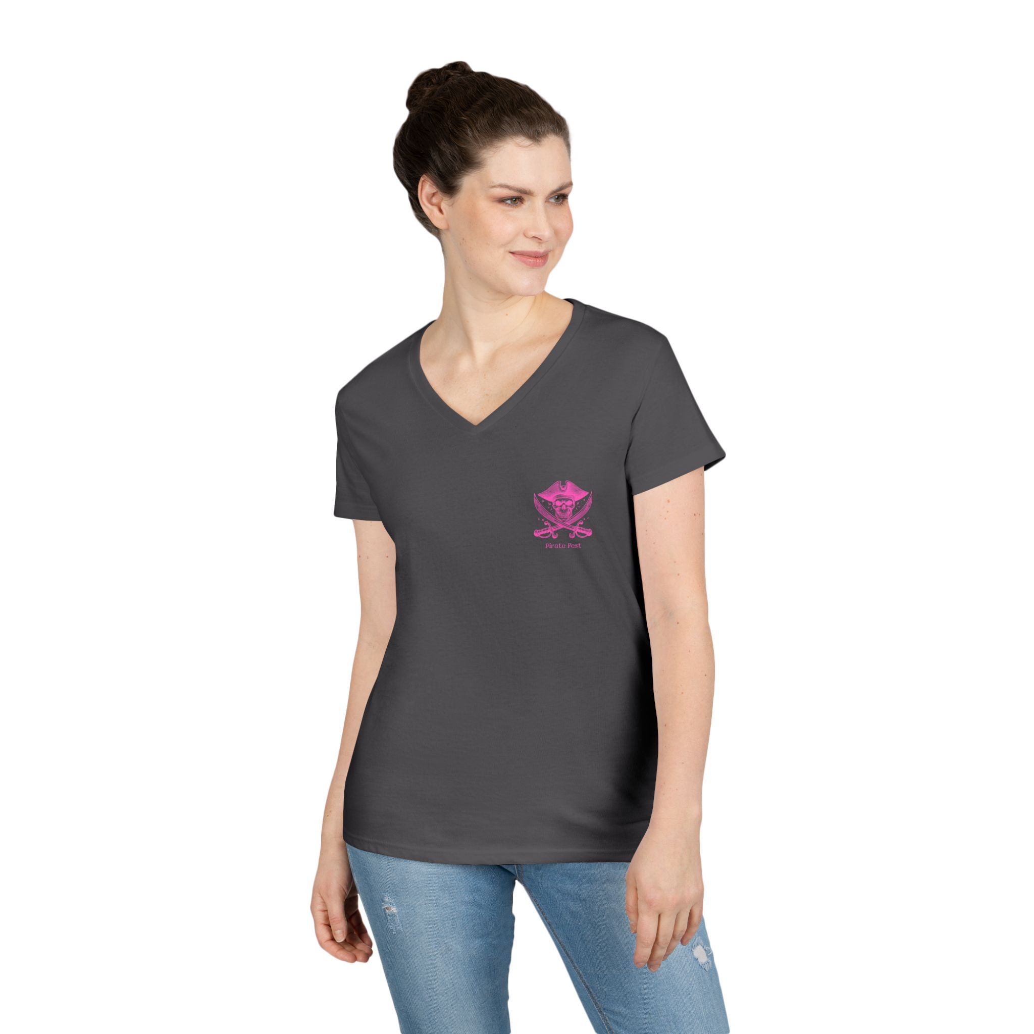Lake Erie Loot Crew Pirate Fest V-Neck Tee 9 Loot Crew Pirate Fest V-Neck Tee