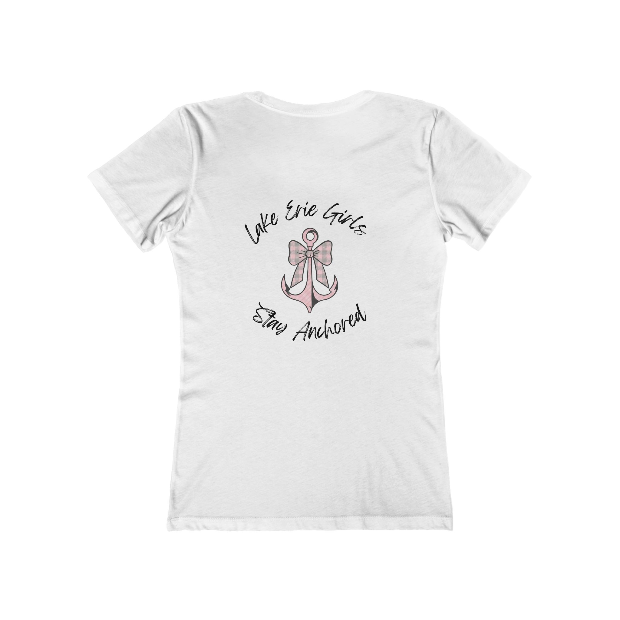 Lake Erie Girls Stay Anchored Bow & Anchor Fitted TeeBack Bay Edit 2 Lake Erie Girls Stay Anchored Tee