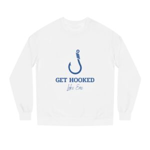Get Hooked Lake Erie Crewneck, White