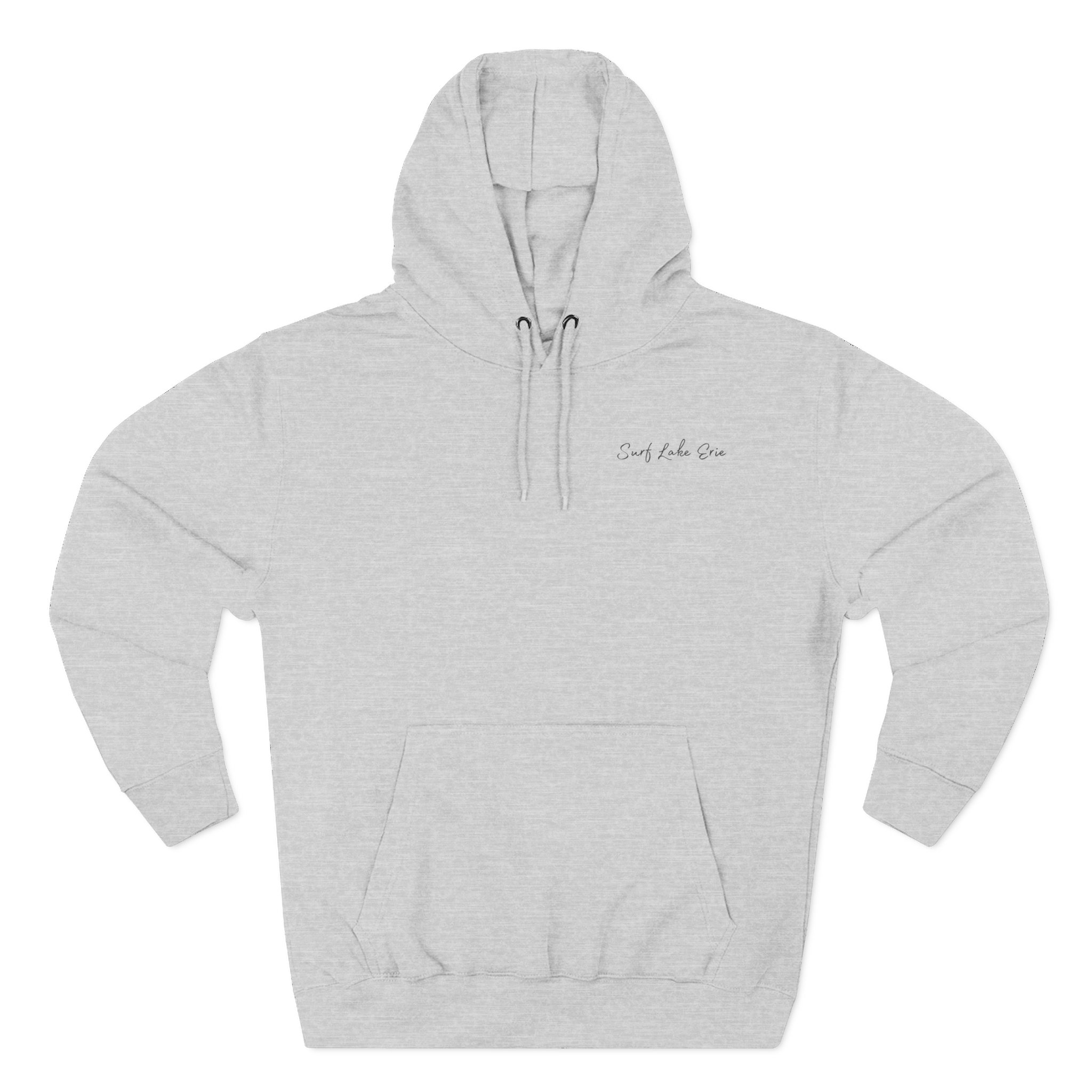 Surf With Passion-Lake Erie Surf Club Three-Panel Fleece Hoodie 6 Surf Club Three-Panel Fleece Hoodie