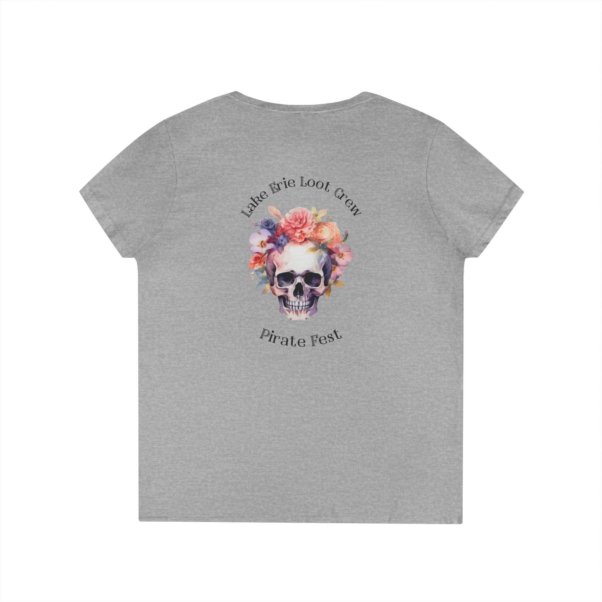 Lake Erie Loot Crew Pirate Fest V-Neck Tee 5 Loot Crew Pirate Fest V-Neck Tee